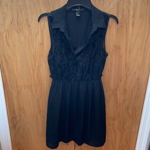 Forever 21 Black Lace Midi Dress